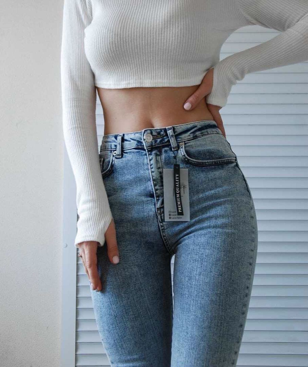 Модные женские джинсы фото №32