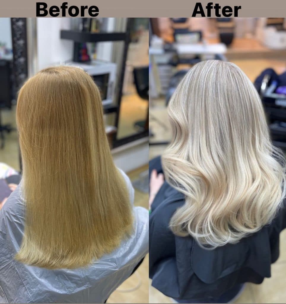 Тонирование волос - пример до и после фото №3