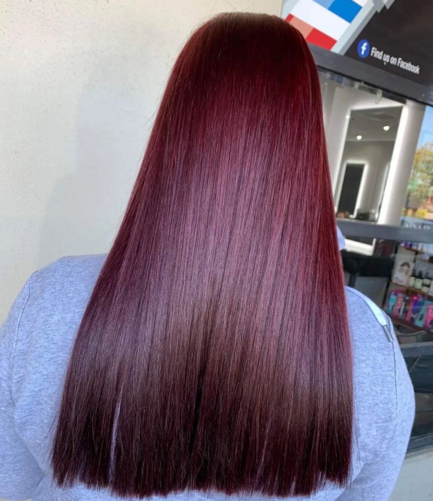 Красный цвет волос фото№29