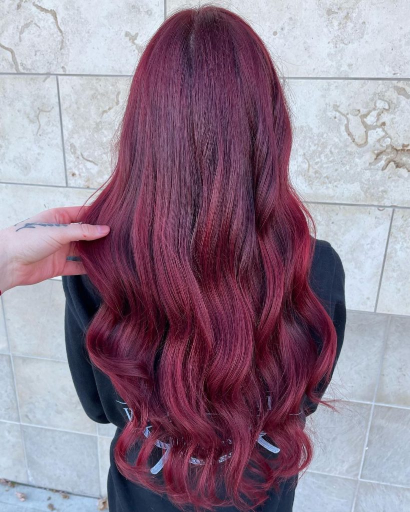 Красный цвет волос фото№18
