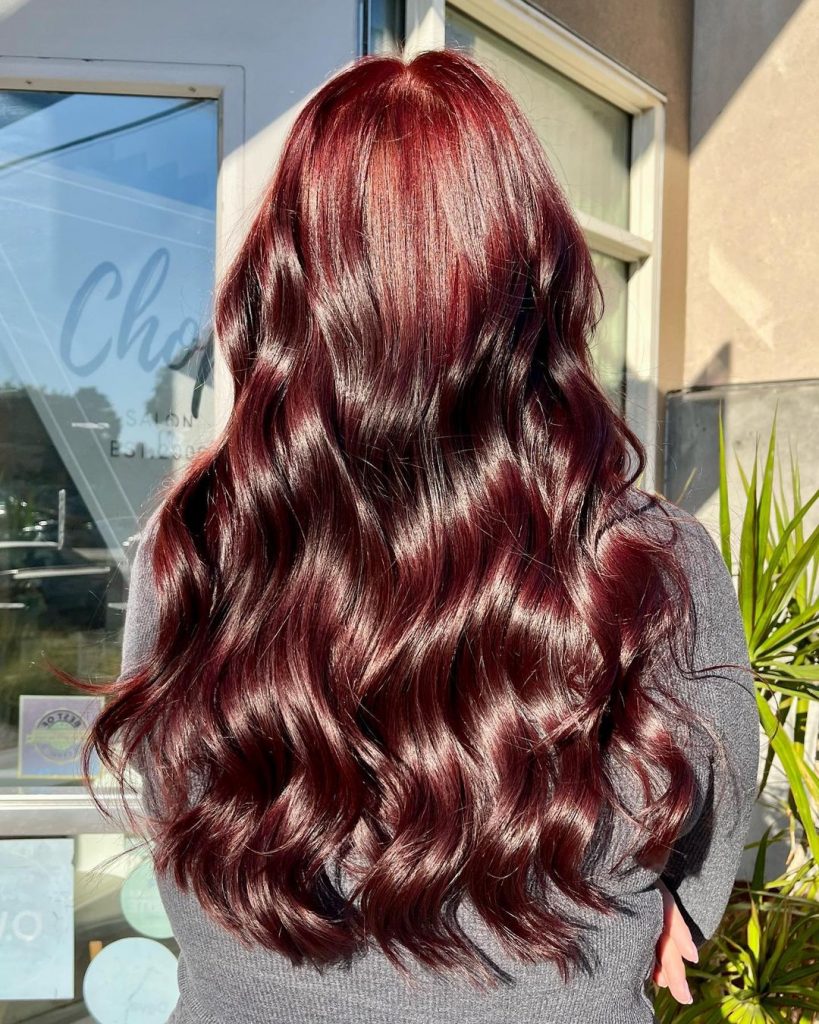 Красный цвет волос фото№17