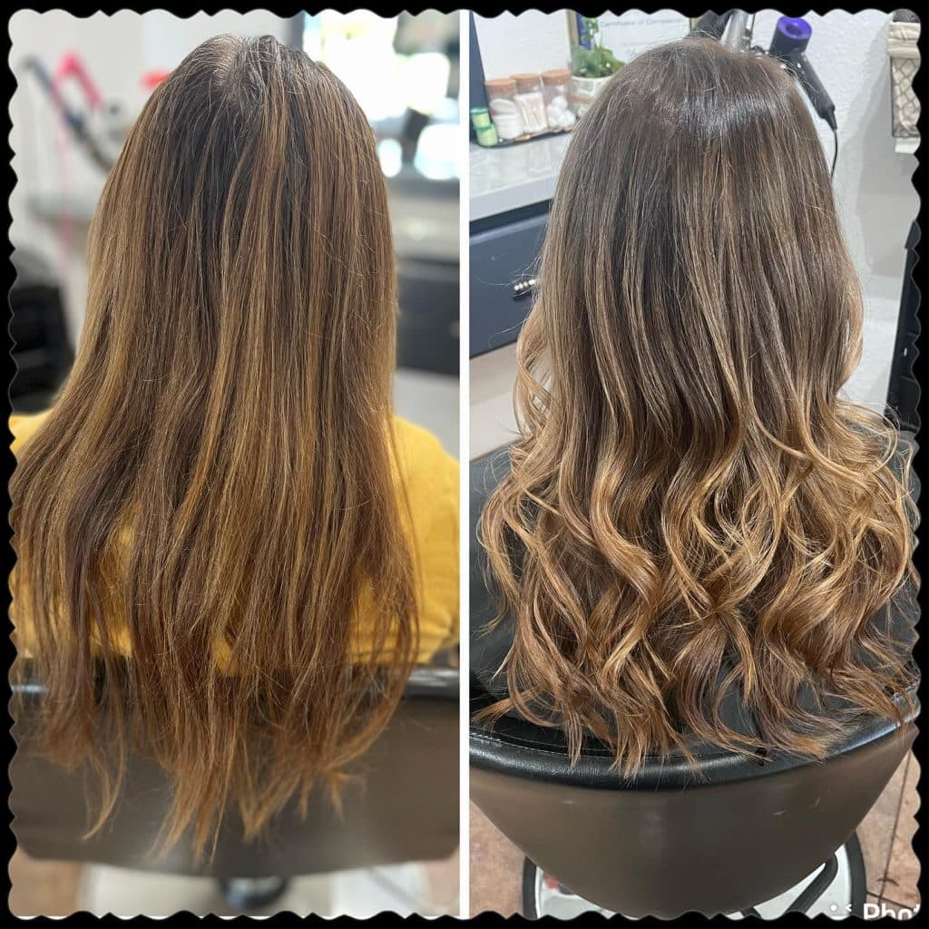 Тонирование волос - пример до и после фото №2